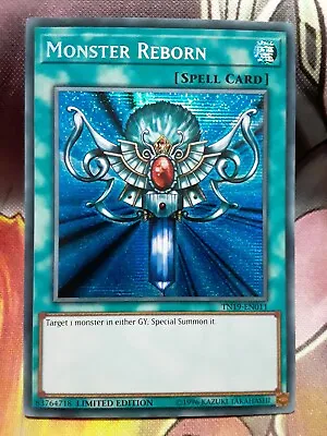 Yugioh Monster Reborn Prismatic Secret Rare TN19-EN011 Near Mint • $3.40