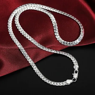 New Sterling Silver Thick Solid 925 Italy Men's Figaro Chain Necklace Bracelet • $9.45