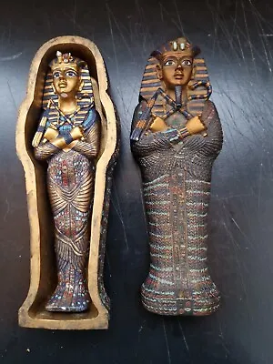 Egyptian Figure Complete With Mummy In Sarcophagus • £15