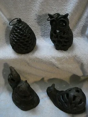 Cast Iron  Tea Light Holders Garden Ornament 4 To Choose From • £14