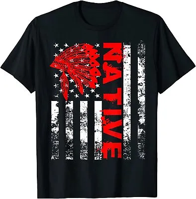 Native American Day Vintage Flag Usa Ethnic Unisex T-Shirt • $19.99