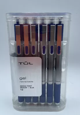 $18.99 • Buy TUL Retractable Gel Pens, Medium Point, 0.7 Mm, Gray Barrel/Blue Ink , 12-Pack