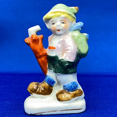 Colorful Vintage Alpine Swiss Boy Miniature Figurine JAPAN Hummel Copy • $9.99