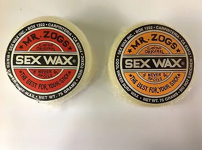 Mr Zogs Sex Wax Base Coat And Cool Water Top Coat Surfboard Wax • £8.45