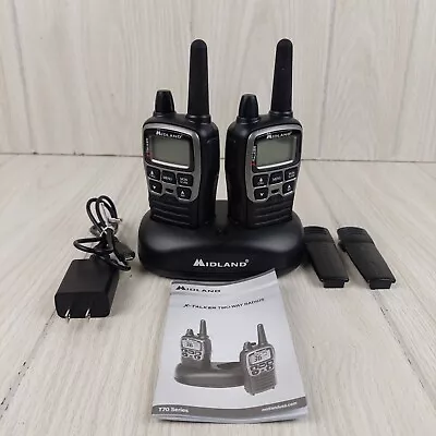 Midland X-Talker Two Way Radios T71VP3 38 Mile Range Black 36 Channels  • $29