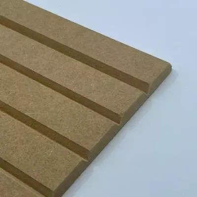 V Grooved Paneling MDF Paintable Panelling 3D Groove Panels Wood Wall Panels • £9