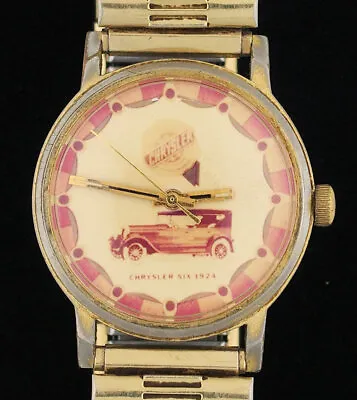 Vintage 1980's Wind-up Chrysler Six 1924 Automobile Advertising Character Watch • $39.99