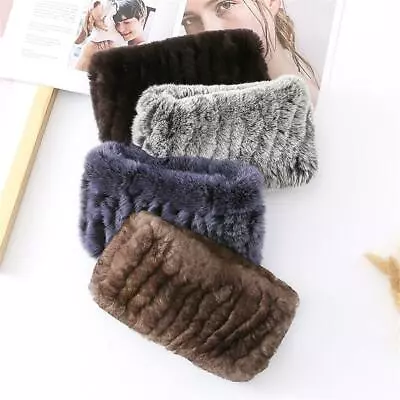 100% Real Rabbit Fur Scarf Winter Warm Collar Neck Warm Wrap For Handsome Men • $28