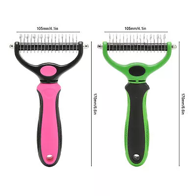 Dog Stripping Comb Grooming Tool Cat Pet Undercoat Rake Hair Rake Comb Brush • £10.96