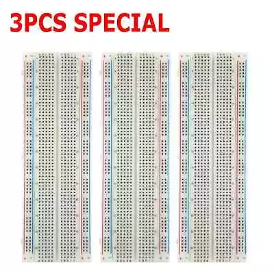 3X MB-102 830 Point Prototype PCB Solderless Breadboards Protoboards 3Pcs US • $8.69