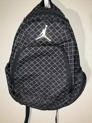 Jordan Monogram Full-Size Laptop Backpack Black College Jumpman • $18