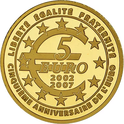 [#899765] France Semeuse 5 Euro 2007 BE MS Gold KM:1525 • $167.70