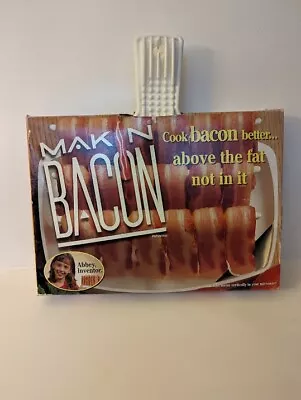 Microwave Bacon Cooker The Original Makin Bacon Microwave Tray Vintage 1996 • $15.99