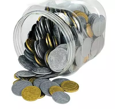 340 Australian Play Money Coins With PET Jar Maths Teacher Resource Currency • $51.95