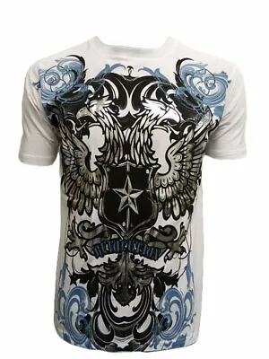 Konflic Men's Double Headed Revolution Bird Graphic Fashion MMA T Shirt • $14.45