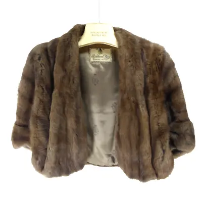 Vintage Richland Furs Womens Real Mink Cape Shrug Coat • $249.95