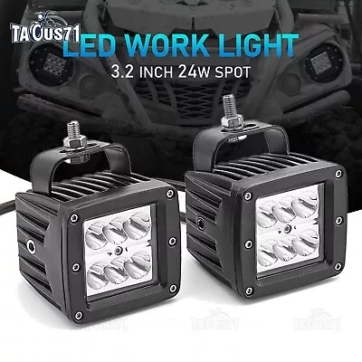 2x 3 Inch LED Cube Pods Work Lights Bar Spot Fog Lamps For Jeep Driving Offroad • $15.99