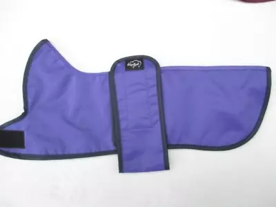 WOODLANDS 16  41cm Waterproof Purple Nylon Outer Cotton Lined Dachshund Dog Coat • £13.20