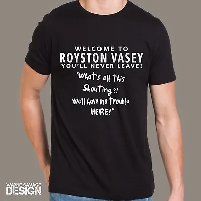 League Of Gentlemen TV Comedy Black Unisex T-Shirt Royston Vasey Sign Local Shop • £19.95