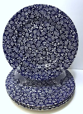 Set Of 4 - Royal Staffordshire Blue Calico 11  Dinner Plates Made In England • $95