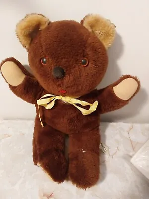 Vintage Elka Brown Musical Plush Teddy Bear Works • $15