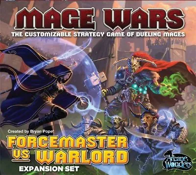 Mage Wars Forcemaster Vs Warlord Expansion Board Game - Wizards Duel For Glory • $35.51