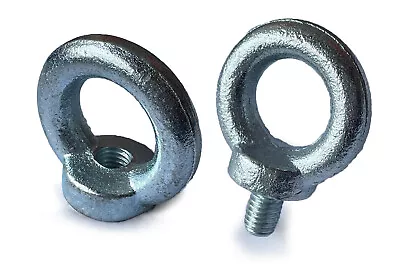 Zinc Plated Lifting Eye Nuts / Bolts M6 M8 M10 M12 M16 Anchor Hoop Mount • £3.49