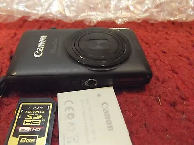Canon PowerShot ELPH 300 HS 12.1MP 5x Digital Camera - Black  MUST READ  • $169.99