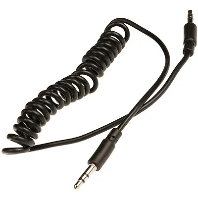 £5.69 • Buy 1m 3.5mm Stereo Plug To AUX Male Cable Lead Coiled Curly Spiral Cord Car