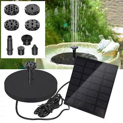 Solar Water Panel Power Fountain Pump Kit Pool Garden Pond Watering Submersible • $14.98