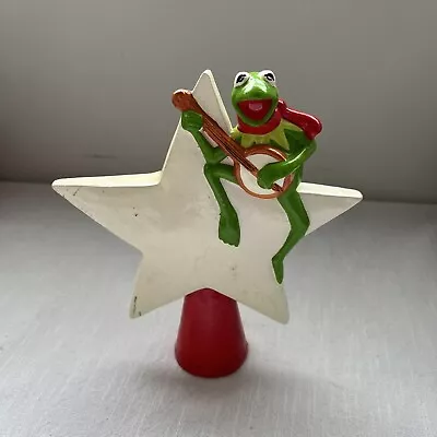 Kermit The Frog Sitting Christmas Tree Top Hanson Assoc. 1980s Paper Mache Korea • $15