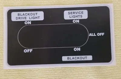 Cucv M1009 Blackout Light Label • $70