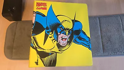 Yellow Wolverine X-Men Collector's 3-Ring Binder VINTAGE 1994 Marvel Comics • $51.99