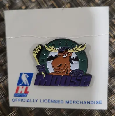 Nhl Ihl Minnesota Moose Hockey Team Logo Collectible Pin Rare L@@k • $11.24