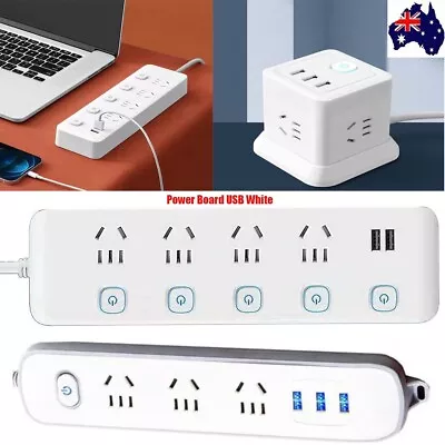 4 Way USB Power Board Overload Protector Powerboard With Individual Switches • $43.69