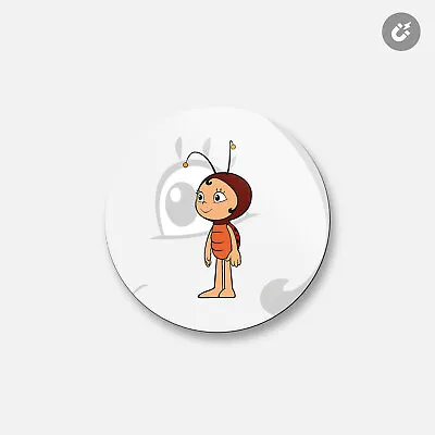 Maya The Bee Cartoon Lara | 4'' X 4'' Round Decorative Magnet • $5.80