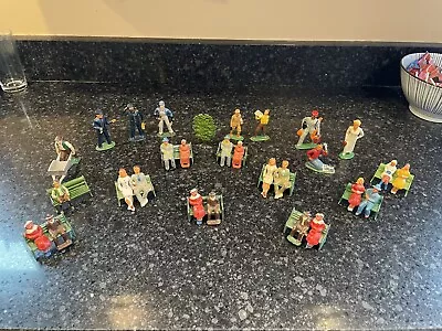 VTG Barclay Lead Figure Lot Village Shoeshine Conductor Bench Nurse Bell Hop • $19.99