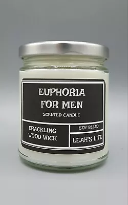 Wood Wick * EUPHORIA CALVIN KLEIN TYPE * Scented * Leah's Lite Candles * 9oz • $19.95