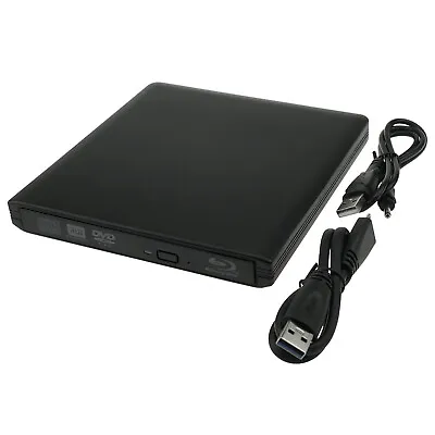 Bluray Burner BD DVD CD RW Writer Laptop PC USB 3.0 External Drive Movie Player • £82.79