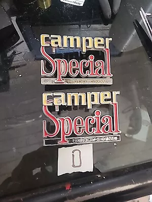 1973-87 Gmc / Chevy Gm Truck Camper Special 8400 G.v.w Pillar Emblem Set Oem • $87.99