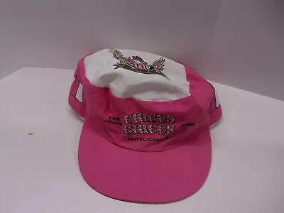 Vintage Circus Circus Hat Las Vegas Casino Clown Painters Cap 80s Pink Snapback • $5.99