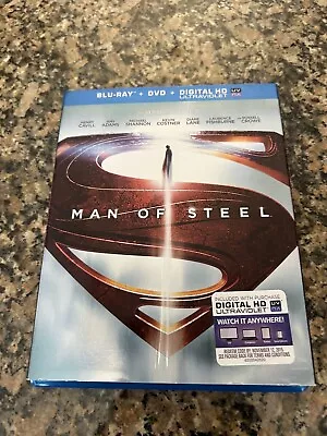 Man Of Steel Blu Ray Dvd Digital Ultraviolet  • $2