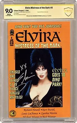 Elvira Mistress Of The Dark #9 CBCS 9.0 SS Cassandra Peterson 1994 • $300