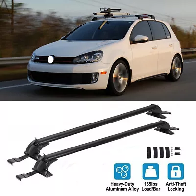 For VW MK4 MK5 MK6 MK7 Car Top Roof Rack Cross Bar 43.3  Luggage Carrier W/ Lock • $149.15