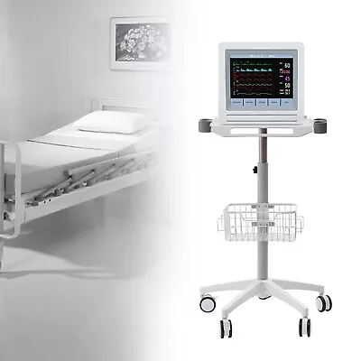 Mobile Medical Storage Rolling Cart Trolley FOR Ultrasound Imaging Scanner 360° • $223.25