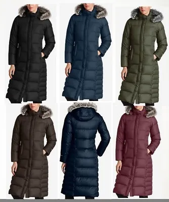 NWT Eddie Bauer 18 Womens Lodge Down Parka Duffle Coat 3 Colors Available $299 • $146.30