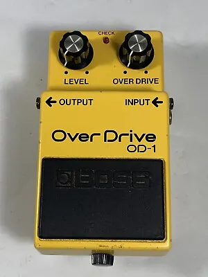 Boss Roland OD-1 Overdrive Over Drive Vintage 80's Guitar Effect Pedal MIJ Japan • $249.99