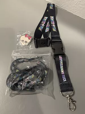 SDCC 2023 MATTEL MONSTER HIGH SET - LANYARD PIN And SHOELACES • $12