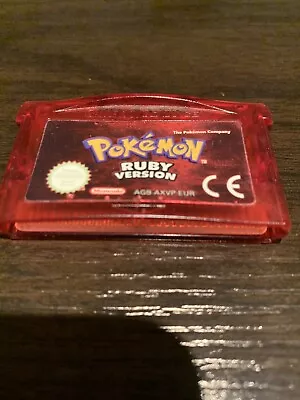 GENUINE Pokemon Ruby Nintendo GBA UK Cartridge Only • £5.50