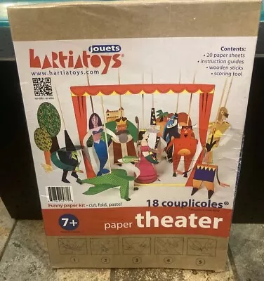 Jouets Hartiatoys Paper Theater Funny Paper Puppet Theater Set NEW • $23.99